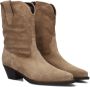 Notre-V 07-433 Cowboylaarzen Western Laarzen Dames Taupe - Thumbnail 1