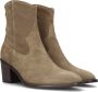 Notre-V Notre V 05 144 Enkellaarsjes Enkelboots met rits Dames Taupe - Thumbnail 1