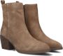 Notre-V Ki-4563 Enkellaarsjes Enkelboots met rits Dames Taupe - Thumbnail 1