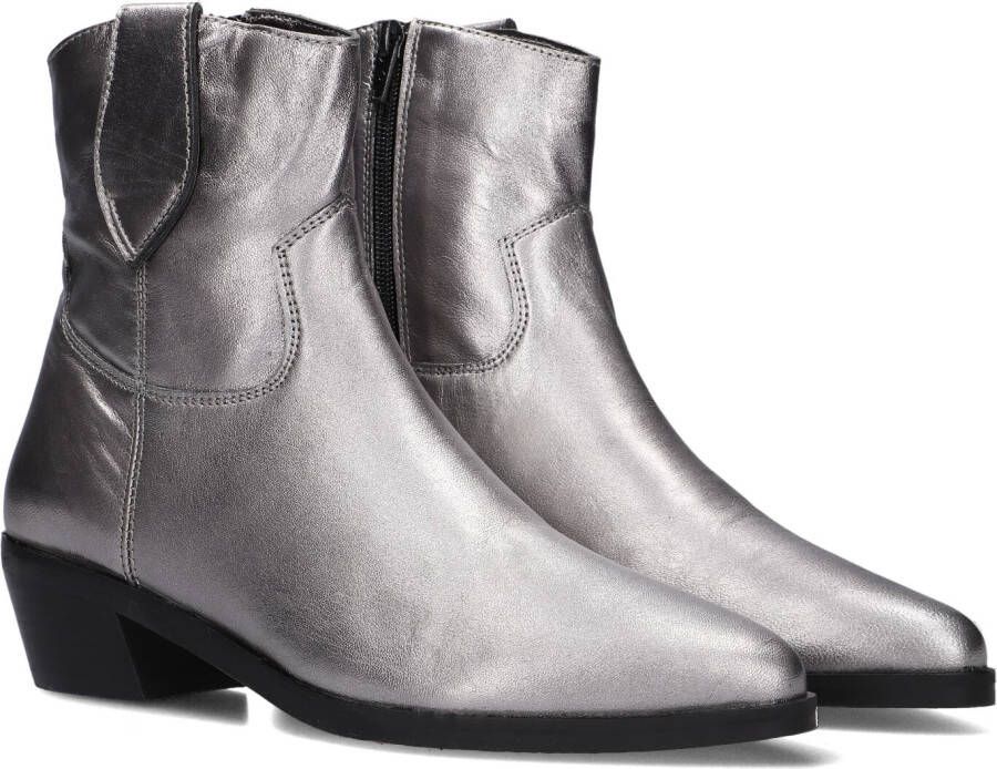 Notre-V Fru110 Enkellaarsjes Enkelboots met rits Dames Zilver