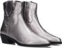 Notre-V Fru110 Enkellaarsjes Enkelboots met rits Dames Zilver - Thumbnail 1