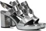 Metallica Metallic Aq111 Sandalen Dames Zilver - Thumbnail 1