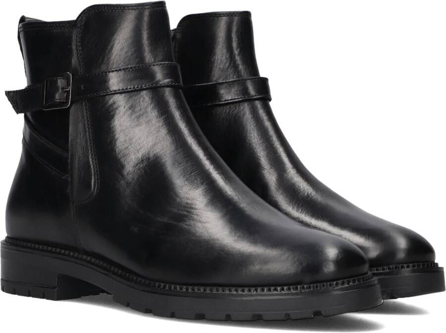 Notre-v Zwarte Enkelboots met Rits Black Dames