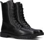 Notre-v Zwarte Leren Veterschoenen Black Dames - Thumbnail 1