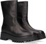 Notre-V Notre V 9030 Enkellaarsjes Enkelboots met rits Dames Zwart - Thumbnail 1