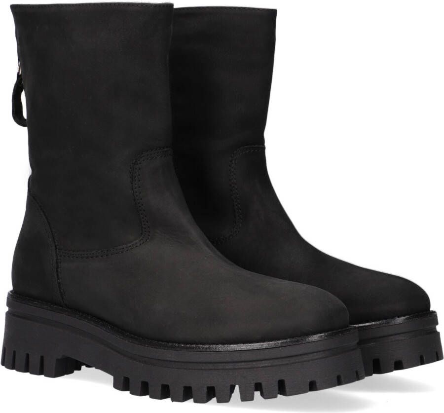 Notre-V 9031 Enkellaarsjes Enkelboots met rits Dames Zwart