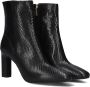 Notre-V 11236 Enkellaarsjes Enkelboots met rits Dames Zwart - Thumbnail 1