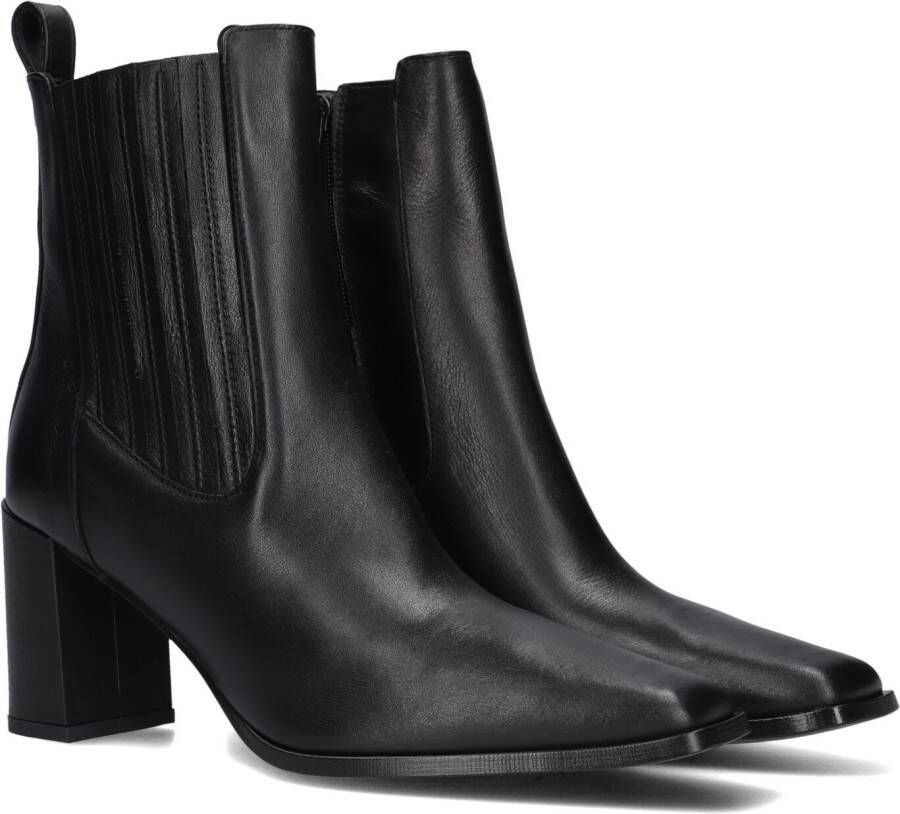 Notre-V 33028 Enkellaarsjes Enkelboots met rits Dames Zwart