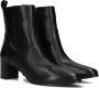 Notre-V 8543 Enkellaarsjes Enkelboots met rits Dames Zwart - Thumbnail 1