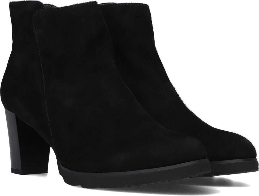 Notre-V Patricia-01 Enkellaarsjes Enkelboots met rits Dames Zwart