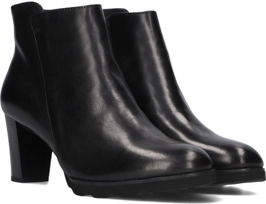 Notre-V Patricia-01 Enkellaarsjes Enkelboots met rits Dames Zwart