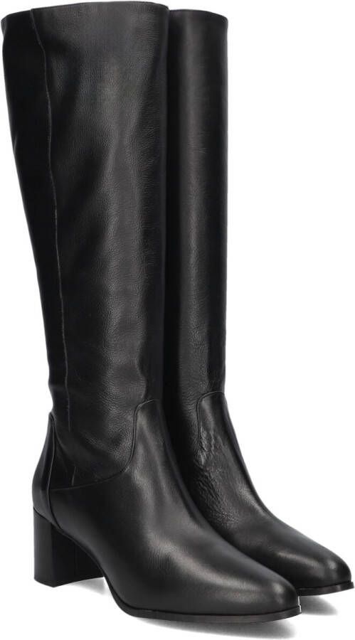 Notre-v Zwarte Leren Hoge Laarzen 8591 Black Dames