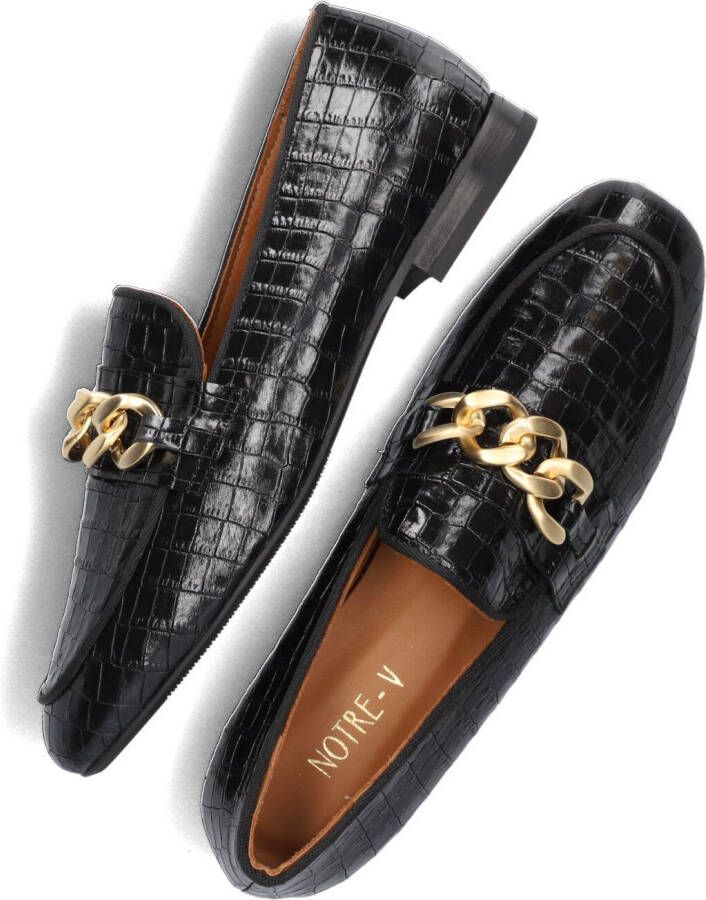 Notre-V 133 405 Loafers Instappers Dames Zwart