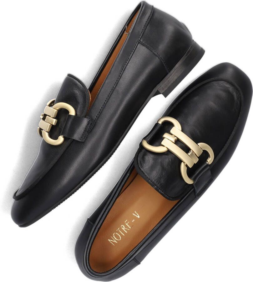 Notre-V 5632 Loafers Instappers Dames Zwart