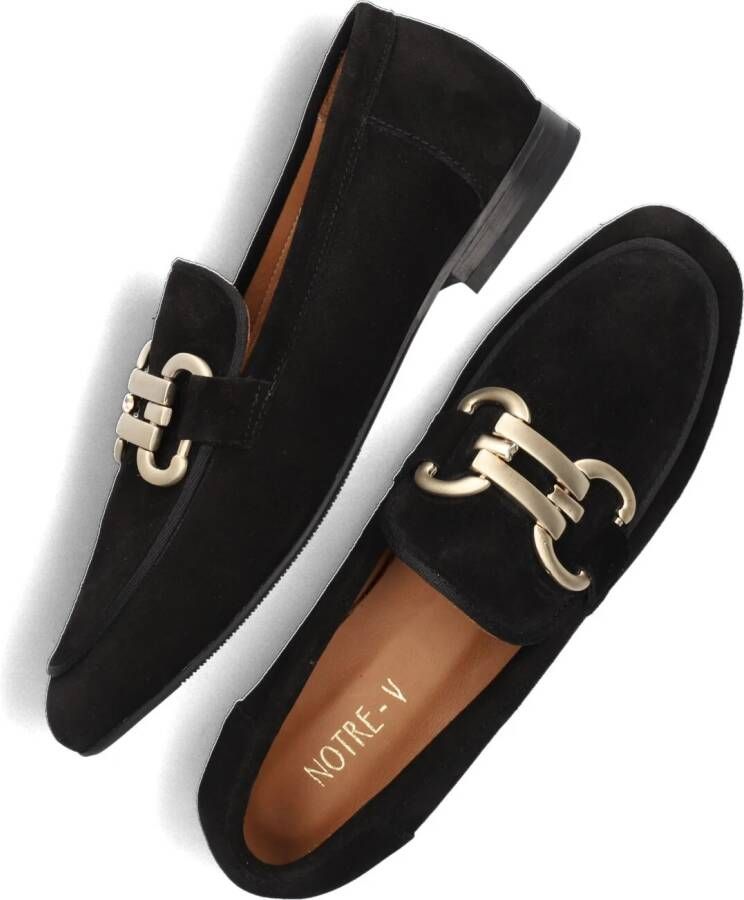 Notre-V 5632 Loafers Instappers Dames Zwart