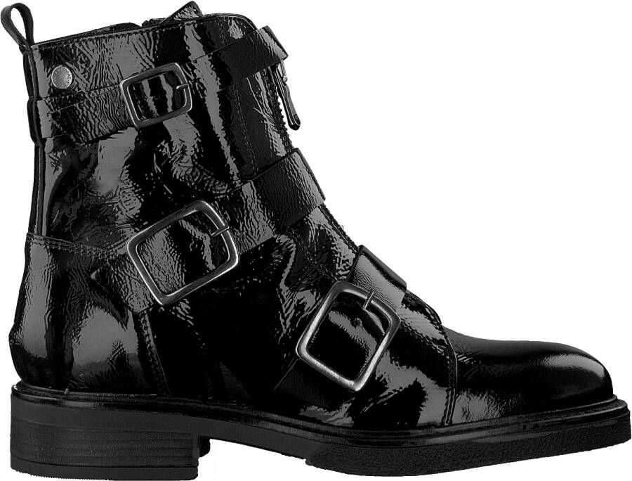 Notre-v Zwarte Bikerboot met Gespen Black Dames