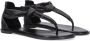 Notre-v Zwarte Leren Sandalen Chic Stijl Black Dames - Thumbnail 1