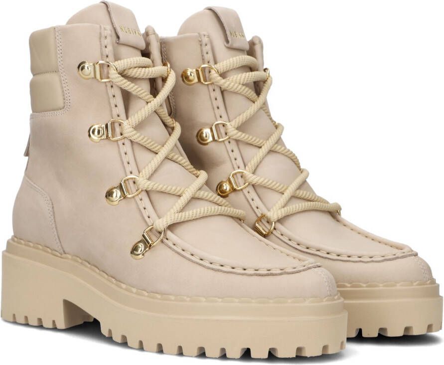 Nubikk Dames Synthetische Veterschoenen Beige Dames