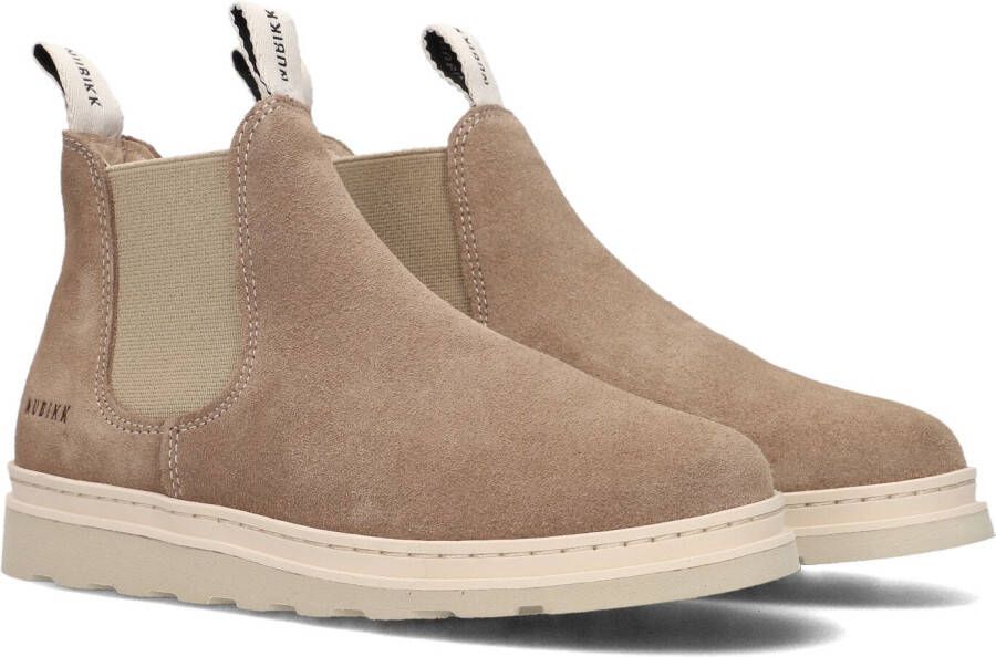 Nubikk Jonah Rai JR suède chelsea boots taupe Bruin Jongens Suede 29