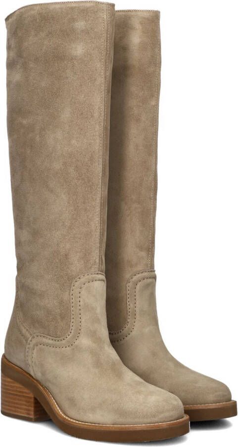 NUBIKK Hoge Laarzen Dames Cassy Boot Maat: 40 Materiaal: Suède Kleur: Taupe