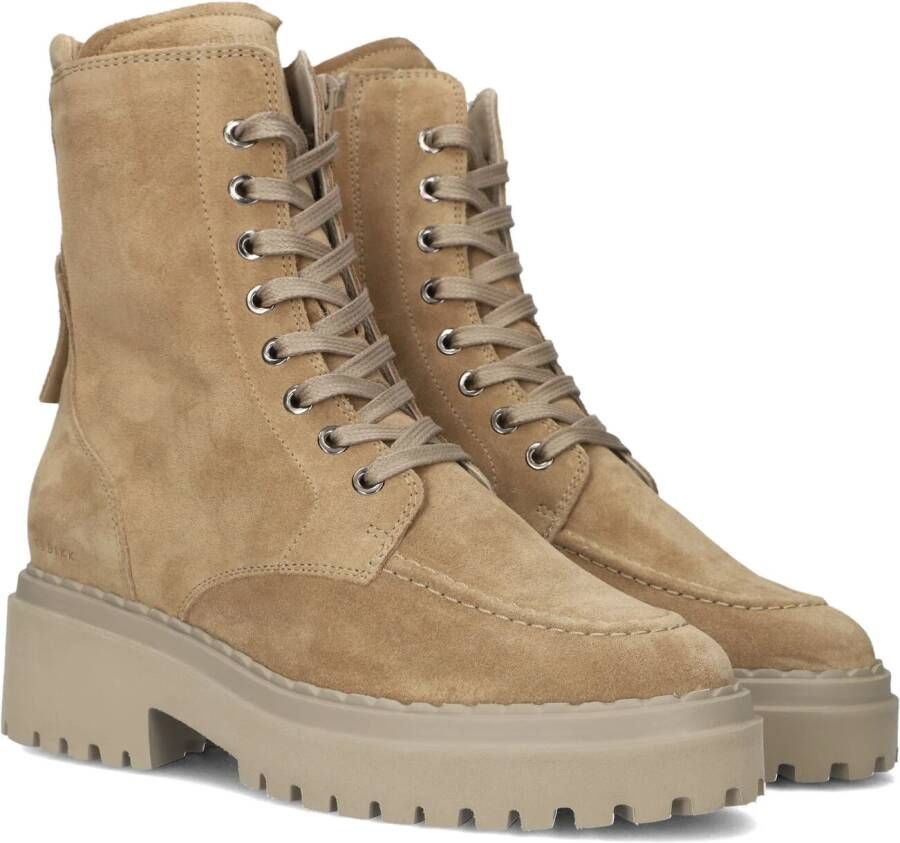 NUBIKK Veterboots Dames Fae Bobbi Fur Maat: 42 Materiaal: Suède Kleur: Camel