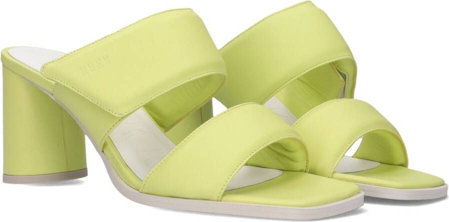 Nubikk Lime Green Mules Norah Jones Green Dames