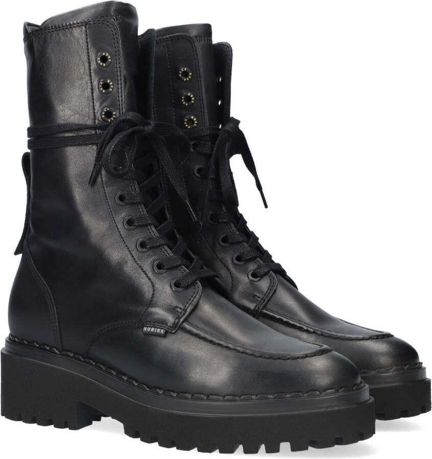 NUBIKK Veterboots Dames Fae Aubine Maat: 40 Materiaal: Leer Kleur: Zwart