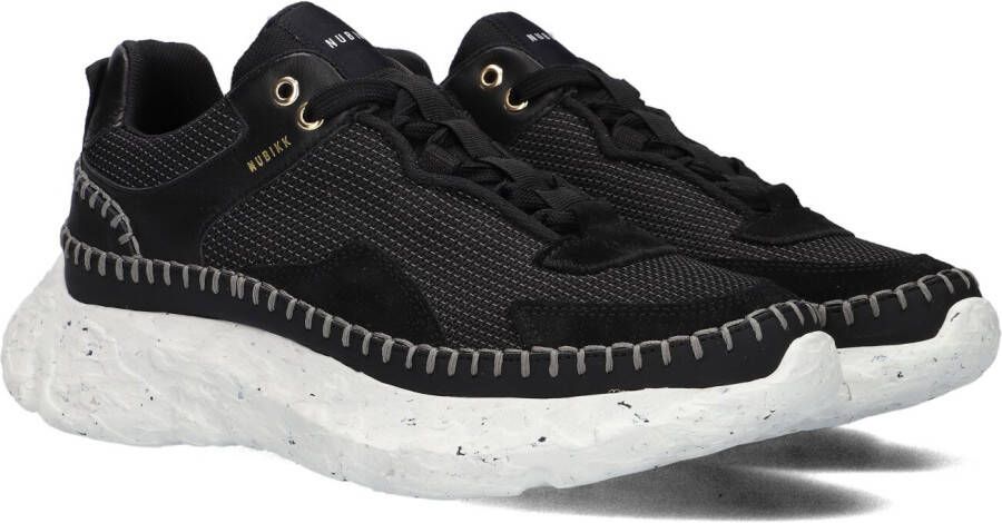 NUBIKK Lage Sneakers Dames Ross Riviera Maat: 39 Materiaal: Leer Kleur: Zwart