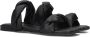 Nubikk Zwarte Leren Twist Sandalen Black Dames - Thumbnail 1