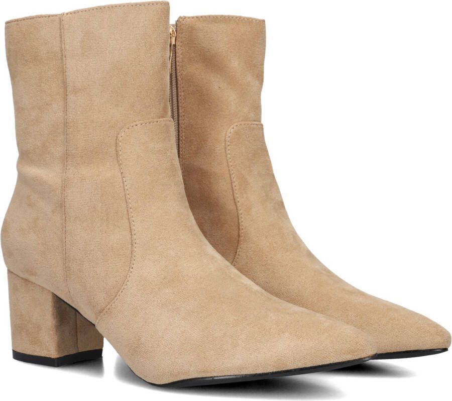 Omoda 0591-2 Enkellaarsjes Enkelboots met rits Dames Beige