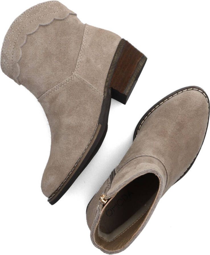 Omoda Lizzy Enkellaarsjes Enkelboots met rits Meisjes Kids Beige