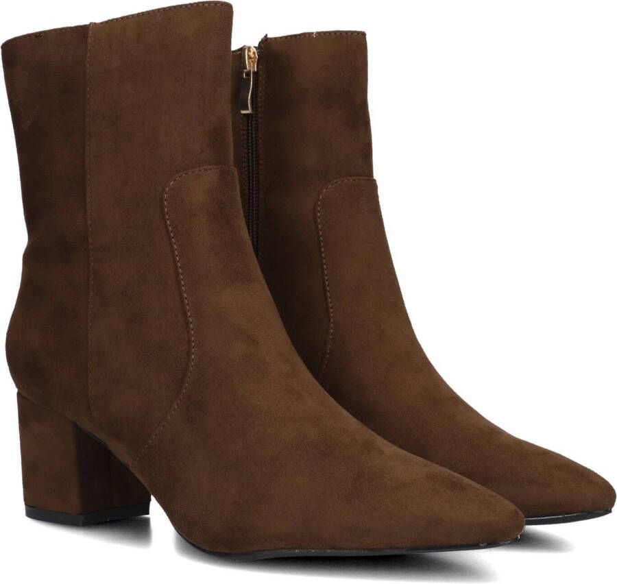 Omoda 0591-2 Enkellaarsjes Enkelboots met rits Dames Bruin