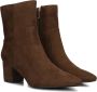 Omoda 0591-2 Enkellaarsjes Enkelboots met rits Dames Bruin - Thumbnail 1