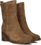 Omoda 2581-09 Enkellaarsjes Enkelboots met rits Dames Bruin - Thumbnail 1