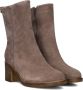 Omoda 2581-09 Enkellaarsjes Enkelboots met rits Dames Taupe - Thumbnail 1