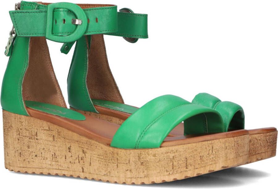 Omoda 722025 Sandalen Met Sleehak Dames Groen