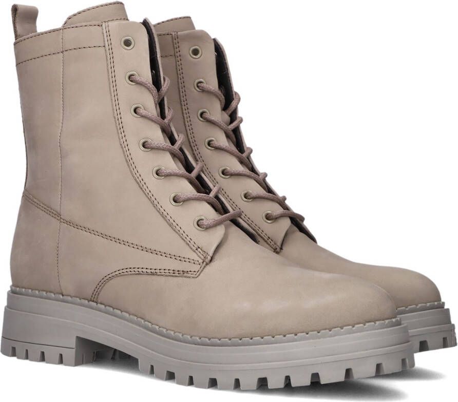 Omoda Lpluna-14 Veterboots Laarzen Met Veters Dames Taupe