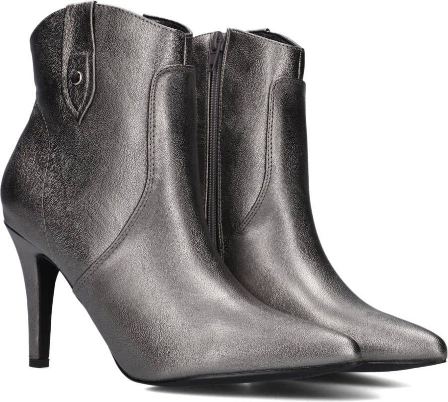 Omoda S8609 Enkellaarsjes Enkelboots met rits Dames Zilver