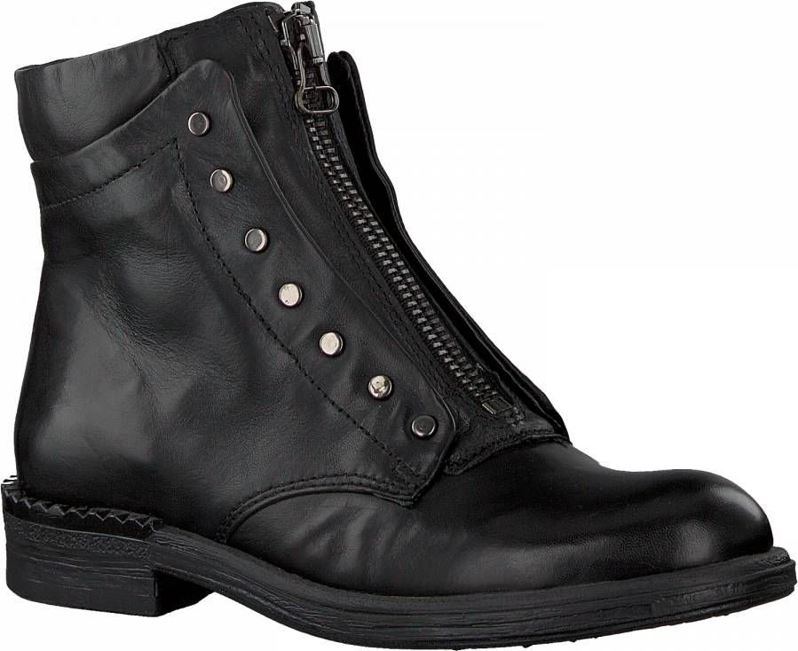 Omoda 56217 Enkelboots Enkellaarsjes Dames Zwart