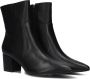 Omoda 0591-2 Enkellaarsjes Enkelboots met rits Dames Zwart - Thumbnail 1