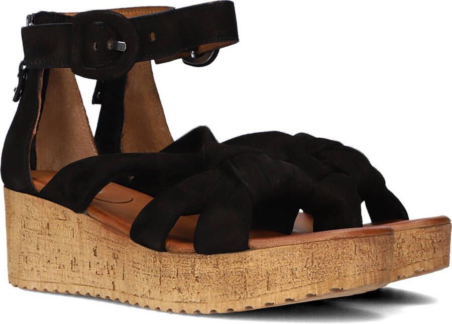 Omoda 722028 Sandalen Met Sleehak Dames Zwart