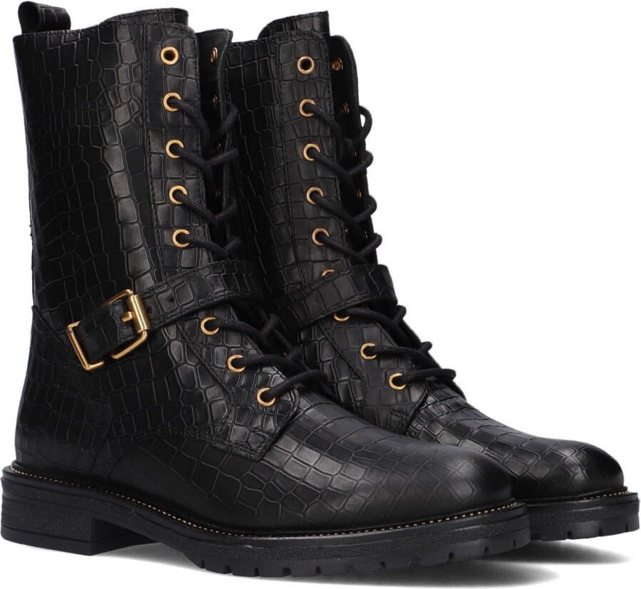 Omoda Lpdungaball 38 Veterboots Laarzen Met Veters Dames Zwart Schoenen