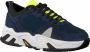 P448 Blauwe Nubuck Sneakers Dean Men Blue Heren - Thumbnail 1