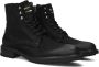 Pantofola D'Oro Zwarte Leren Hoge Veterschoenen Black Heren - Thumbnail 1