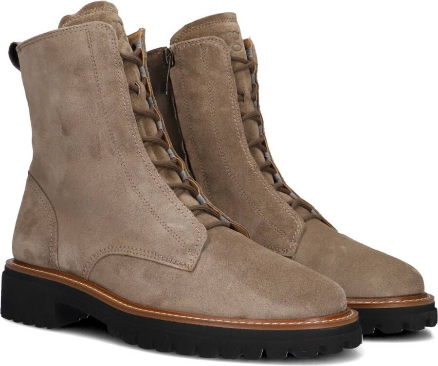 PAUL GREEN Veterboots Dames 8198 Maat: 37 5 Materiaal: Suède Kleur: Beige