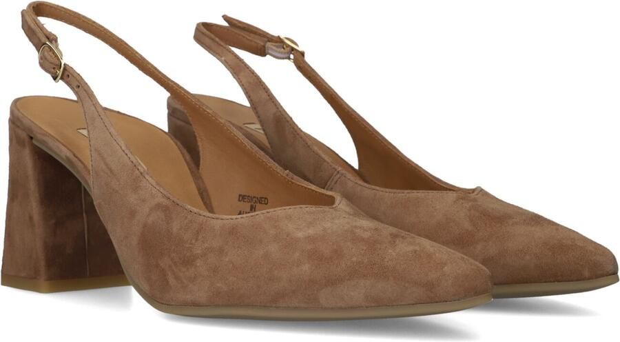 PAUL GREEN Slingbacks Dames 6101 Maat: 36 Materiaal: Suède Kleur: Camel