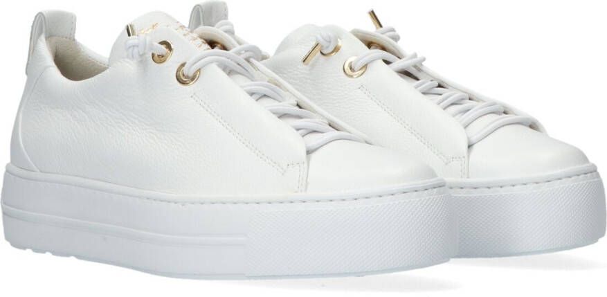 PAUL GREEN Lage Sneakers Dames 5017 Maat: 42 5 Materiaal: Leer Kleur: Wit