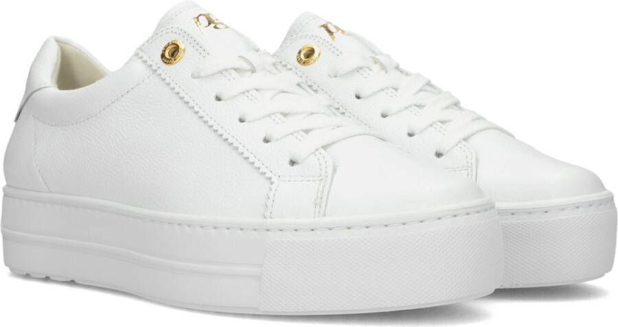 PAUL GREEN Lage Sneakers Dames 5241 Maat: 40 Materiaal: Leer Kleur: Wit