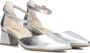 Paul Green 3820 Sandalen Dames Zilver - Thumbnail 1