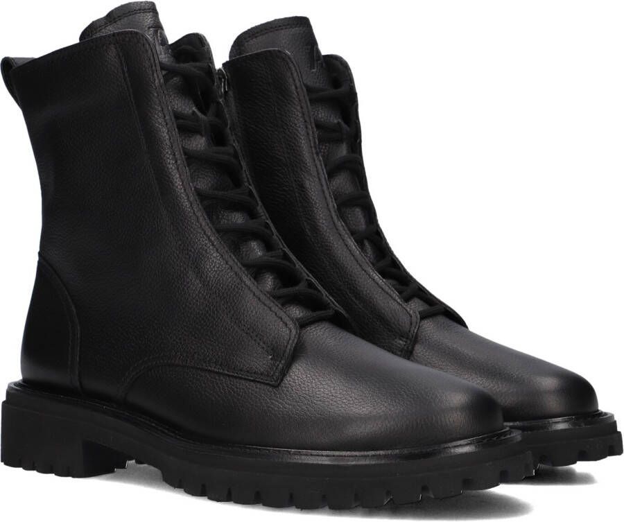 PAUL GREEN Veterboots Dames 8198 Maat: 43 Materiaal: Leer Kleur: Zwart